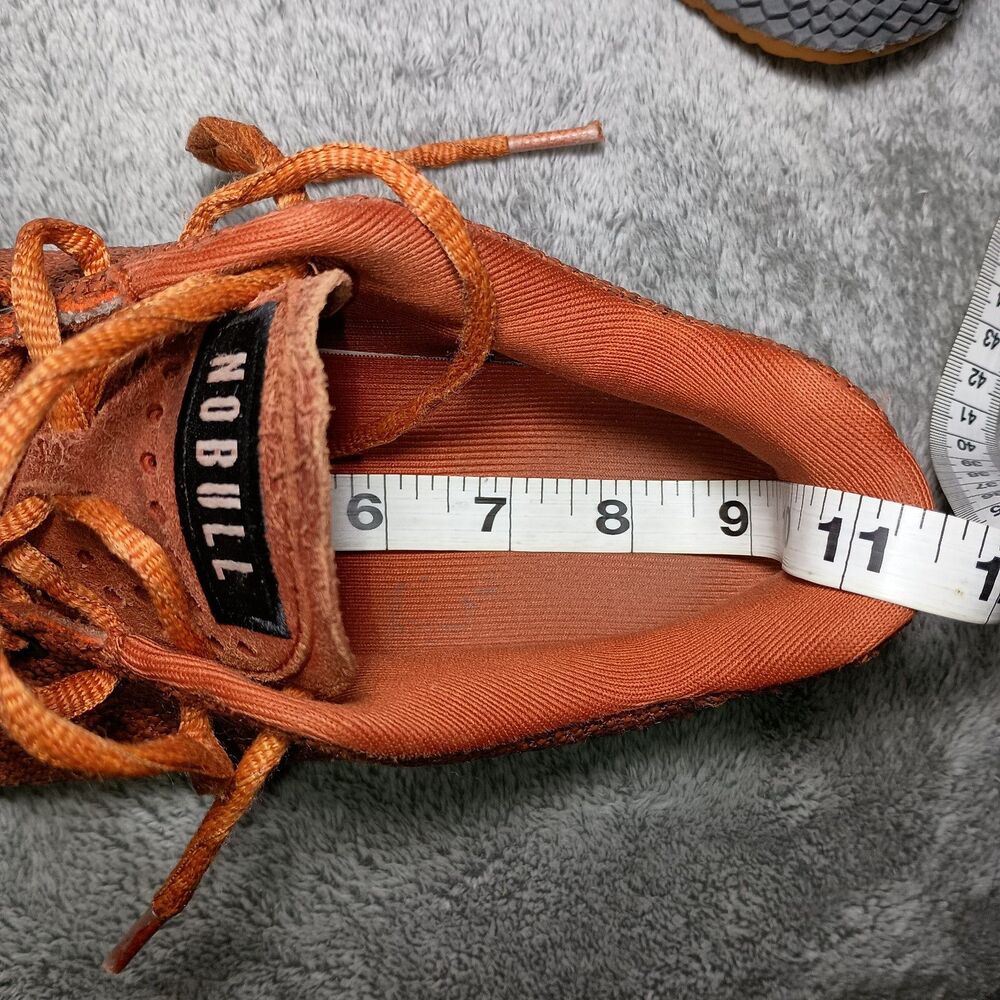 NOBULL Orange Heather Low Top Trainer Athletic Sneakers Women's Size 6 Men's 4.5 - Picture 8 of 16